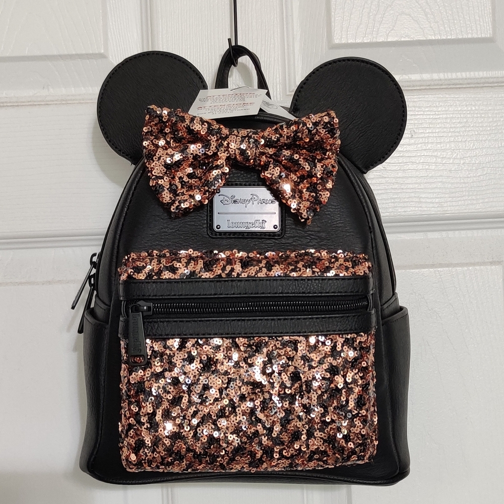 100% Brand New Limited Edition Disney Loungefly Sequin Minnie Mouse Backpack